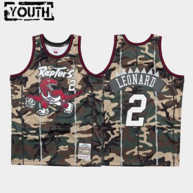 Dres Toronto Raptors Kawhi Leonard 2 Woodland Camo Swingman - Dječji